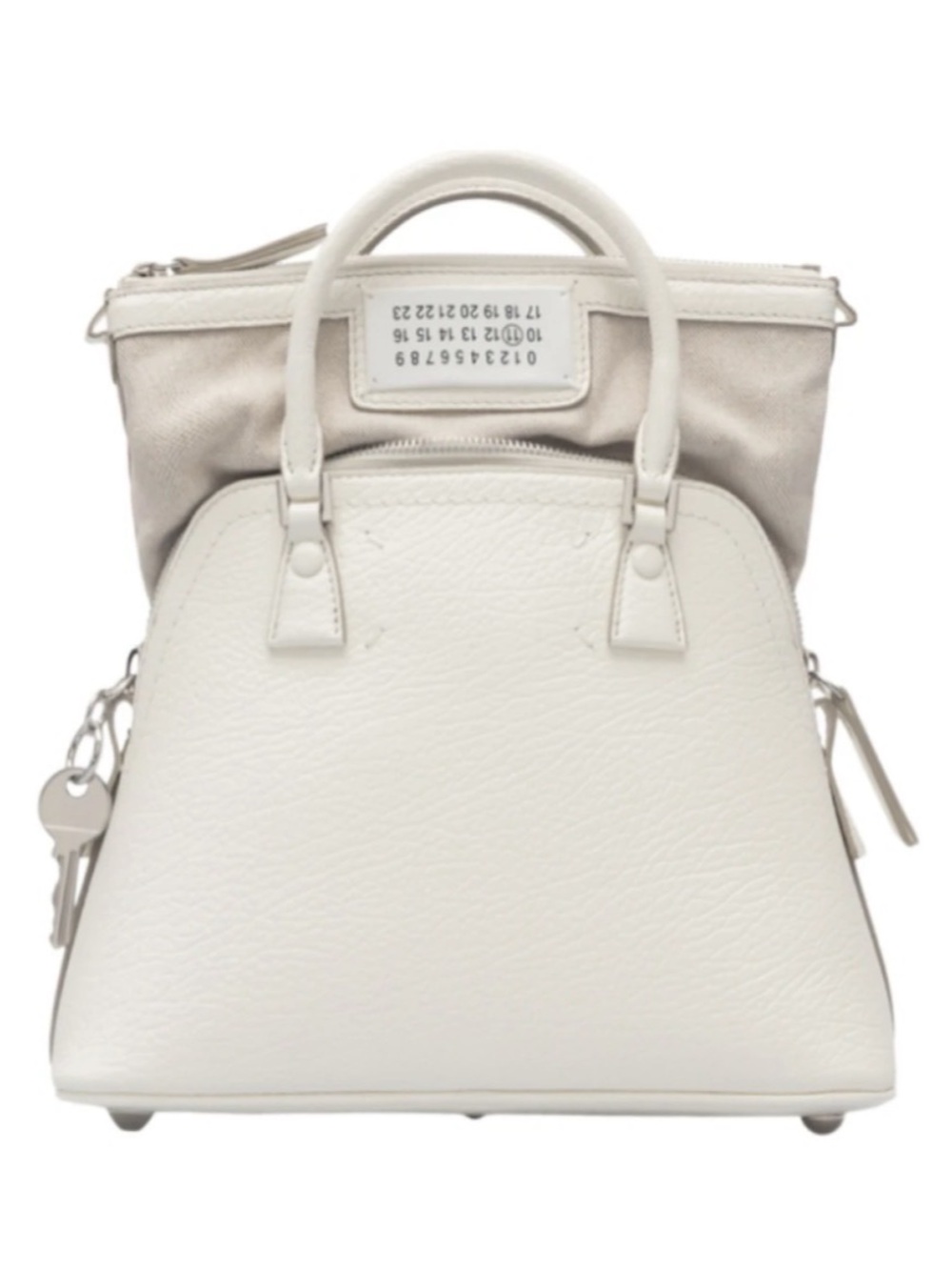 Maison Margiela 5AC Classique Micro Bag White Leather Satchel